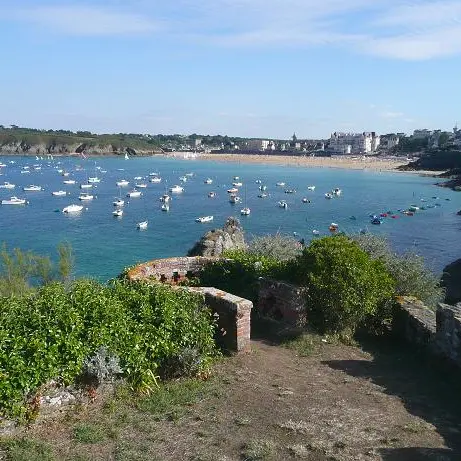 Vue sur la Grande Plage depuis la Pointe du Décollé