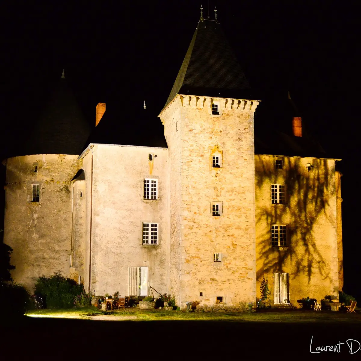 Château de Brie illuminé