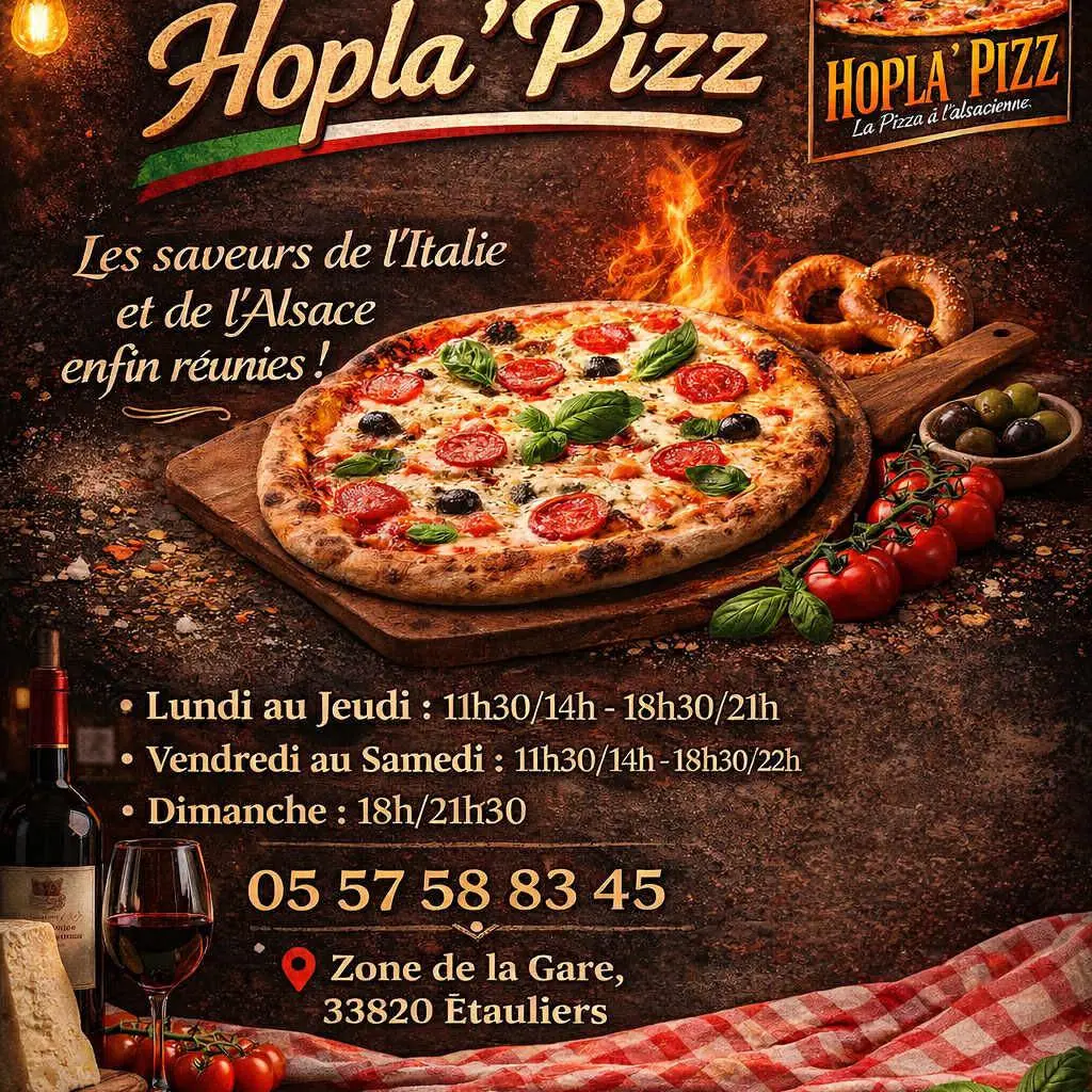 Hopla' Pizz - restaurant Étauliers