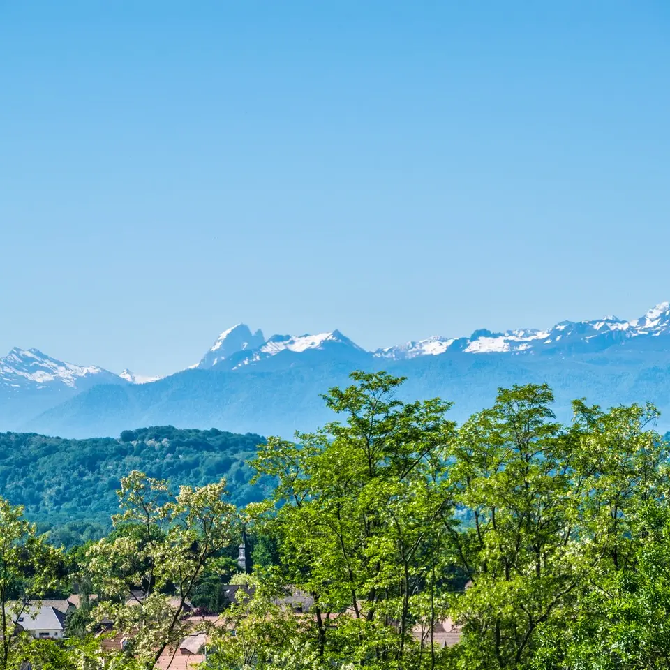 Poey de Lescar - malapet - Vue pyrénées 1