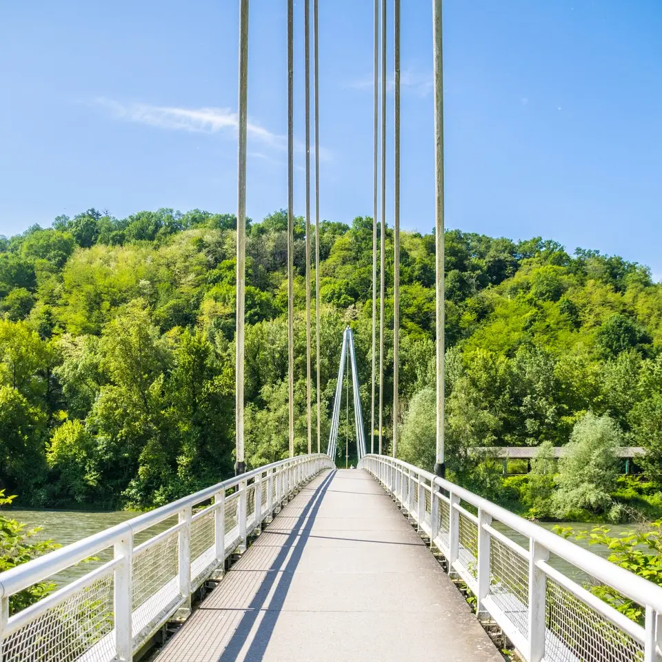 Les lacs de Laroin - Passerelle