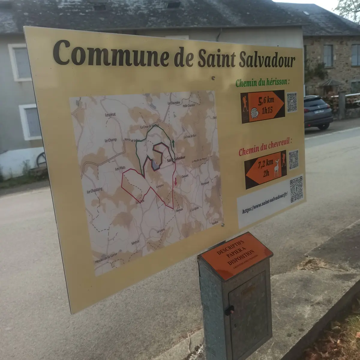 tableau départ chemins St Salv.