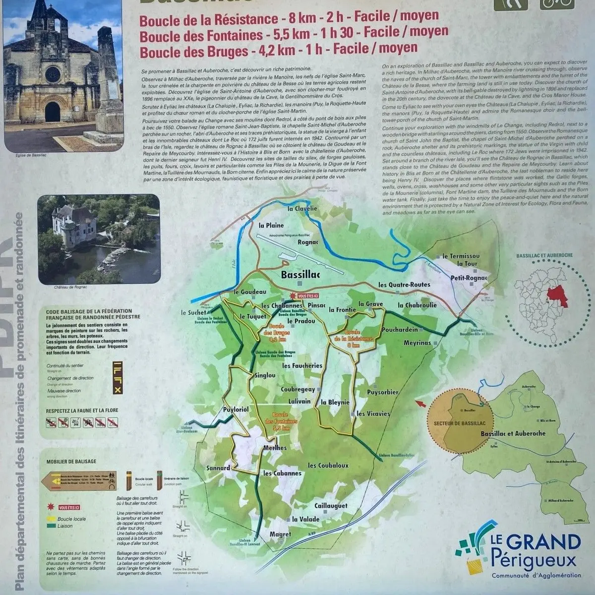 BASSILLAC-Boucle des Bruges-Panneau d'appel