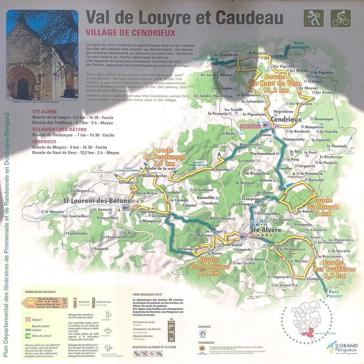 CENDRIEUX-Boucle des Hauts du Vern-Panneau d'appel