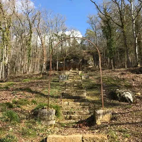 Forêt dép. de Campagne en hiver - escalier ©A (6)