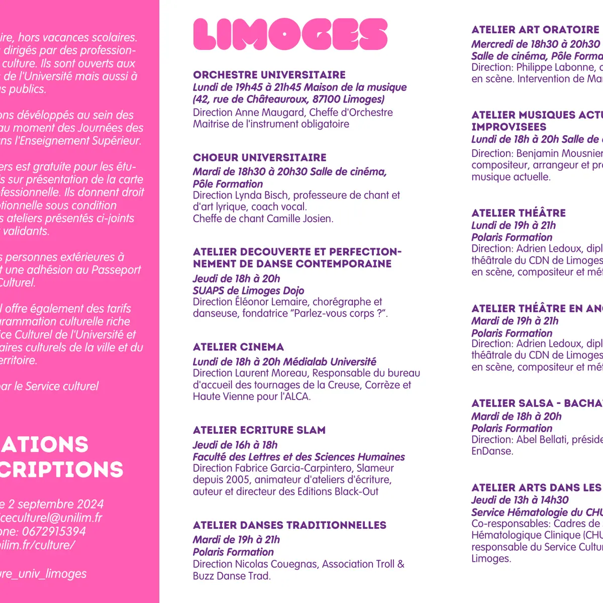 Ateliers Flyer 24/25 version finale - Flyer p2