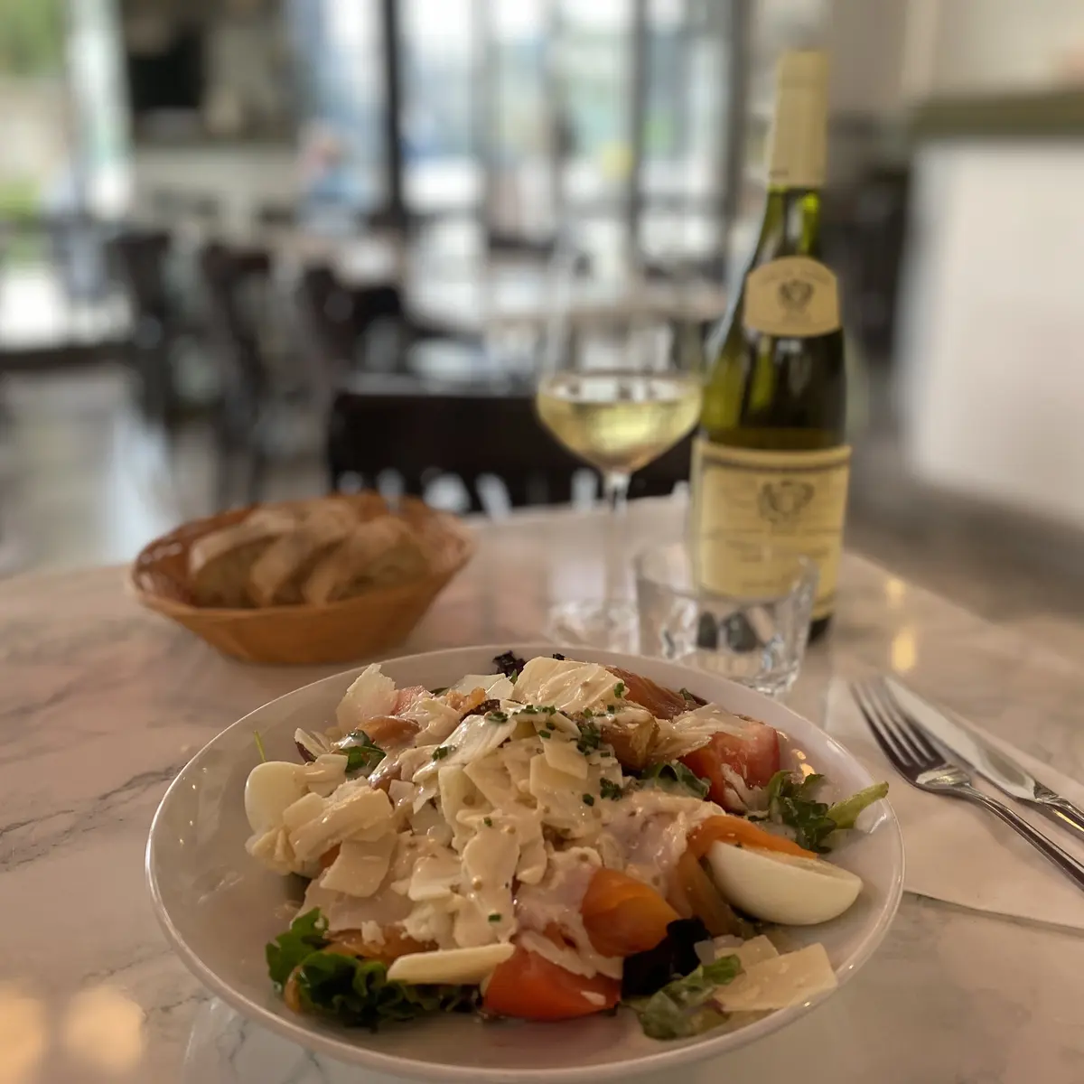 salade caesar truite fumée