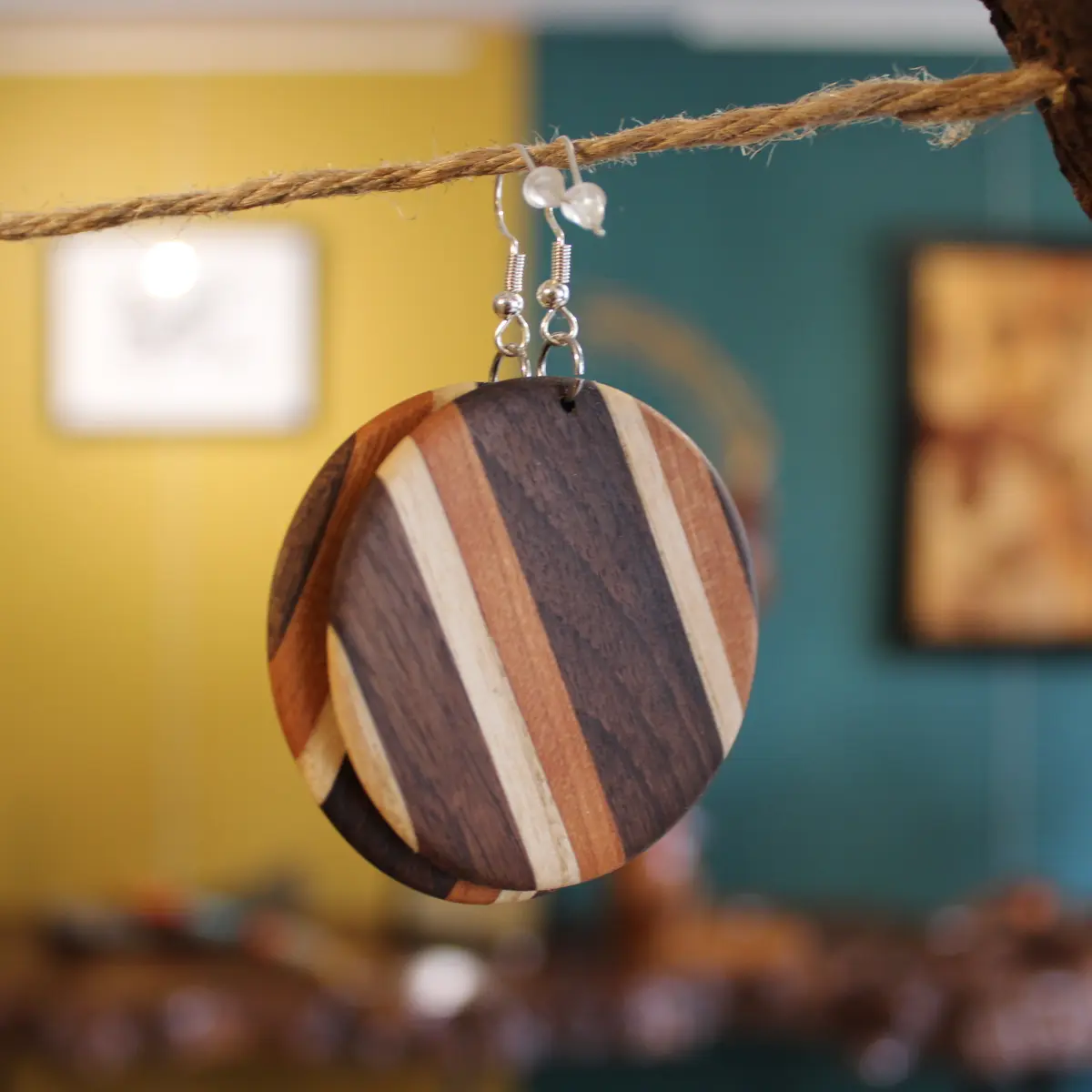 Boucles d'Oreilles - Mine de Bois