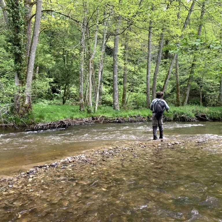 Pêche à la Mouche en Limousin sur la Combade en amont du pont de Sivergnat