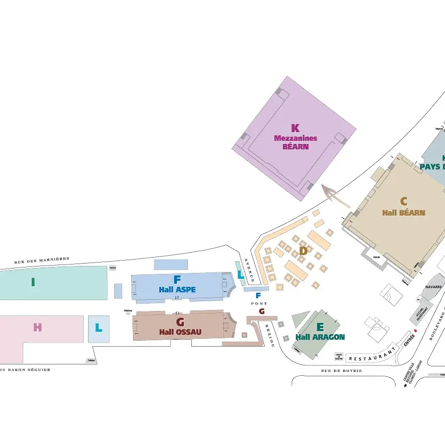 Parc des Expositions - Pau - Plan