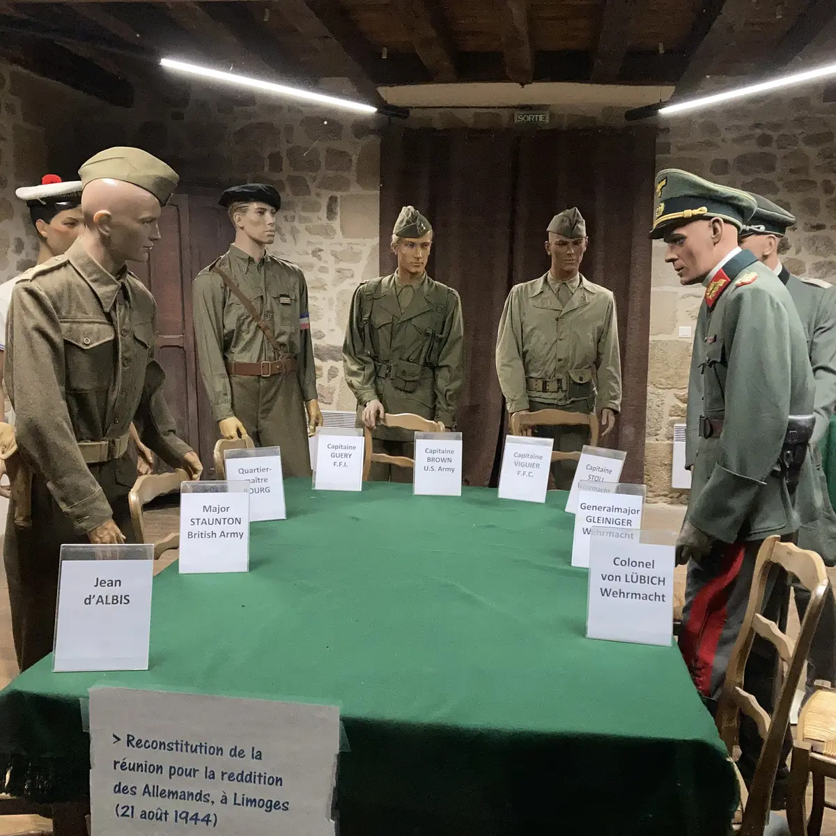 Reconstution de la reddition des Allemands à Limoges