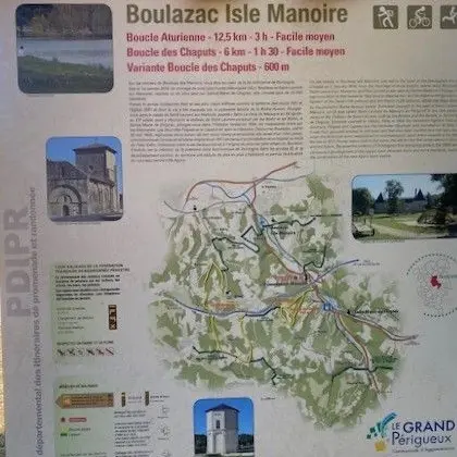 SAINT LAURENT SUR MANOIRE-Boucle des Chaputs-Panneau d'appel