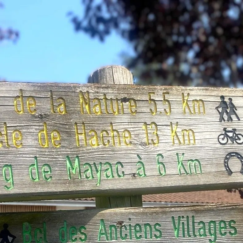 Savignac les églises-Boucle de la Hache-Signalétique