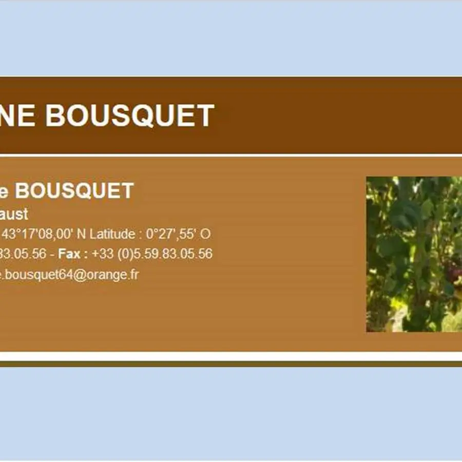 Domaine Bousquet - St Faust - présentation