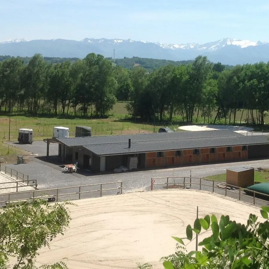 Ecurie Thierry Chanonat - Idron - Vue aérienne