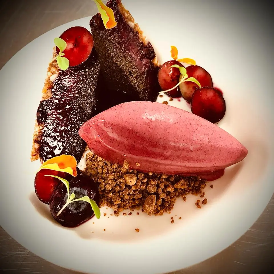 foto dessert blauwbes