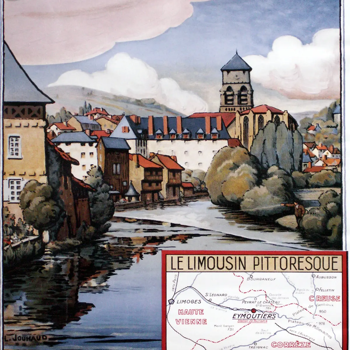 k affiche-Compagnie_Eymoutiers par Léon Jouhaux