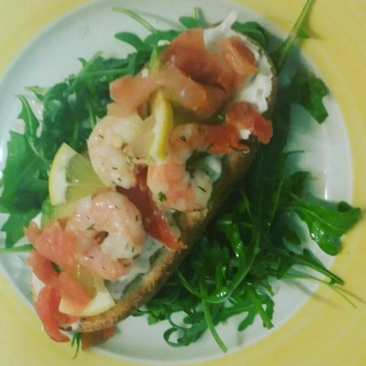 Restaurant Café Le Tison - Sendets - toast de crevettes