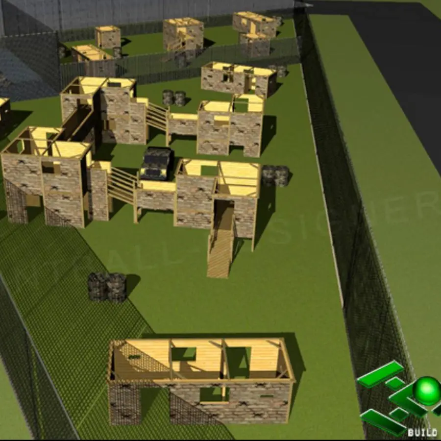 Paintball Berdery - Lescar - plan du site