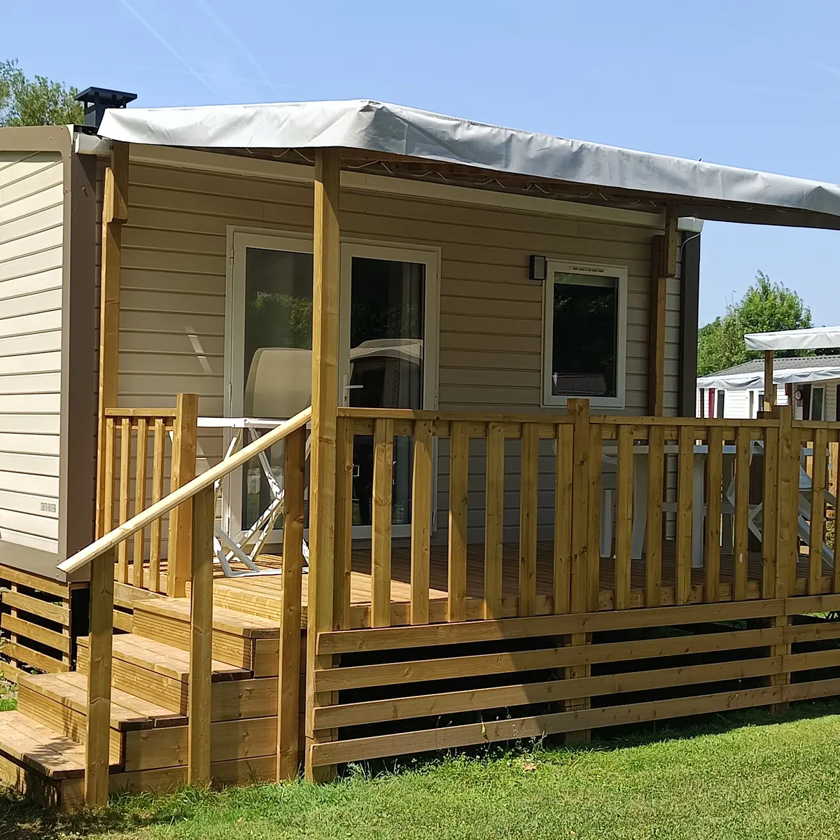 Mobil-home 1 chambre 2 pers - Camping Au Coeur de Vendôme