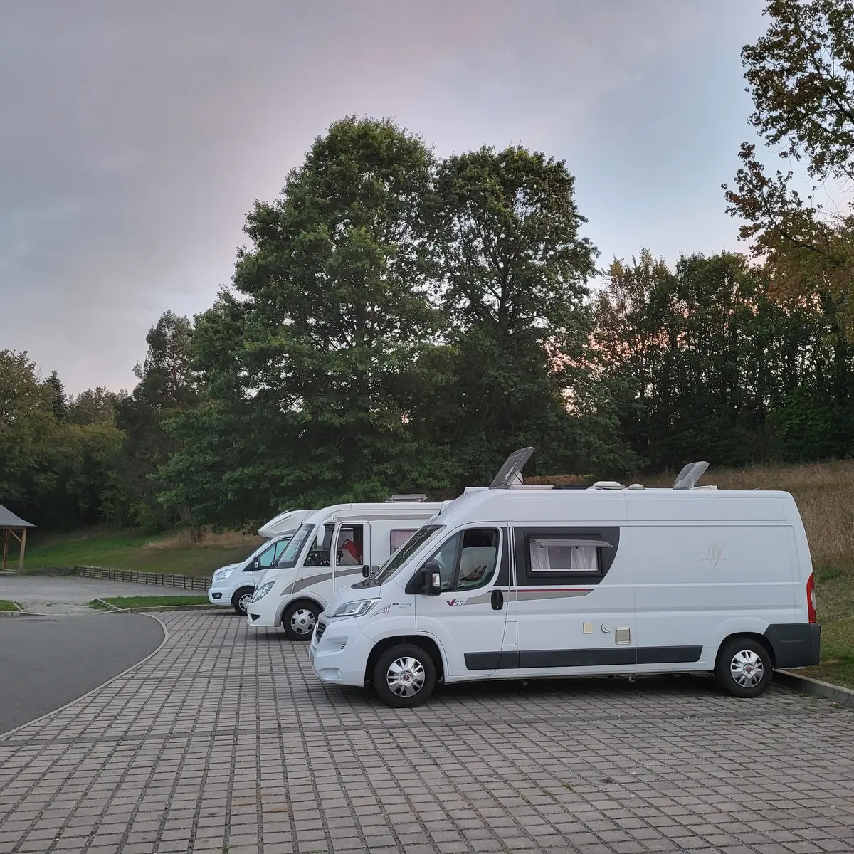 camping-car à Vaiges en Mayenne