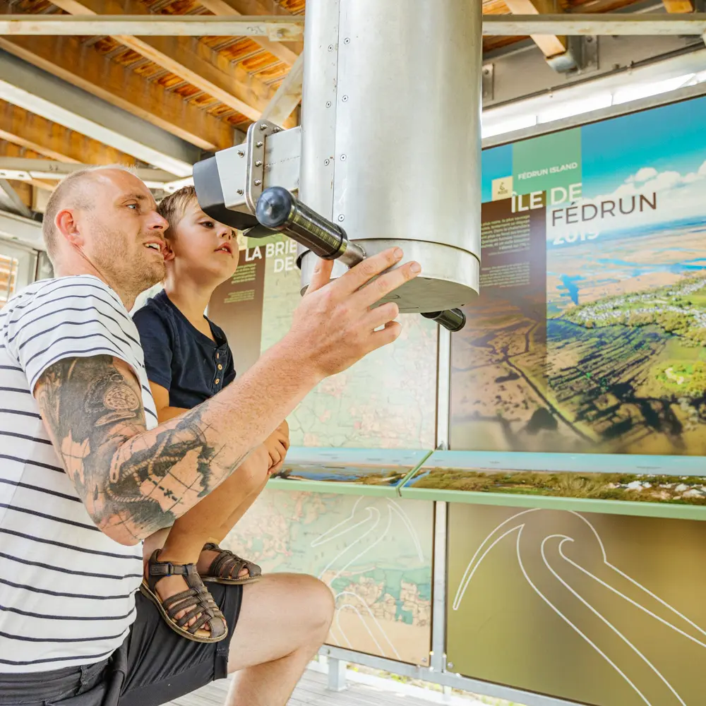 Périscope avec vue sur le marais de Brière