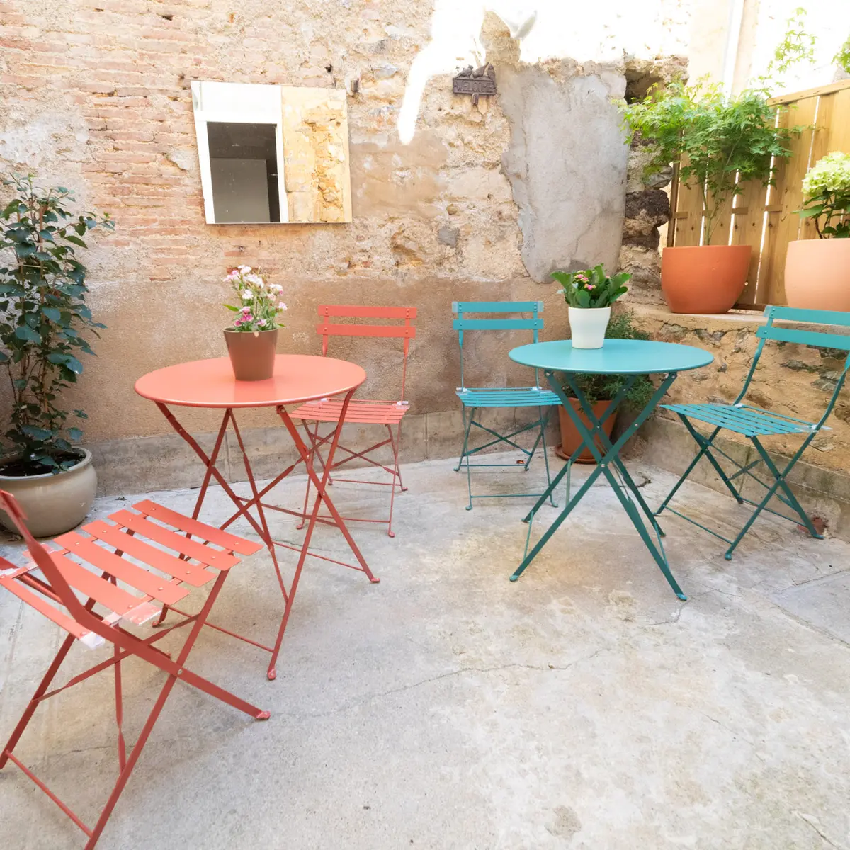 Chez PataPom - Fresnay-sur-Sarthe - terrasse