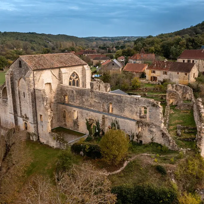 Vue aérienne de l'Abbaye Nouvelle