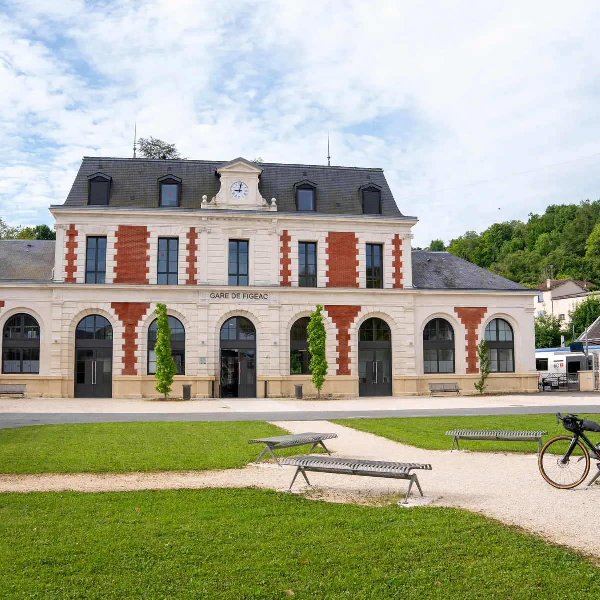 Départ de la gare de Figeac