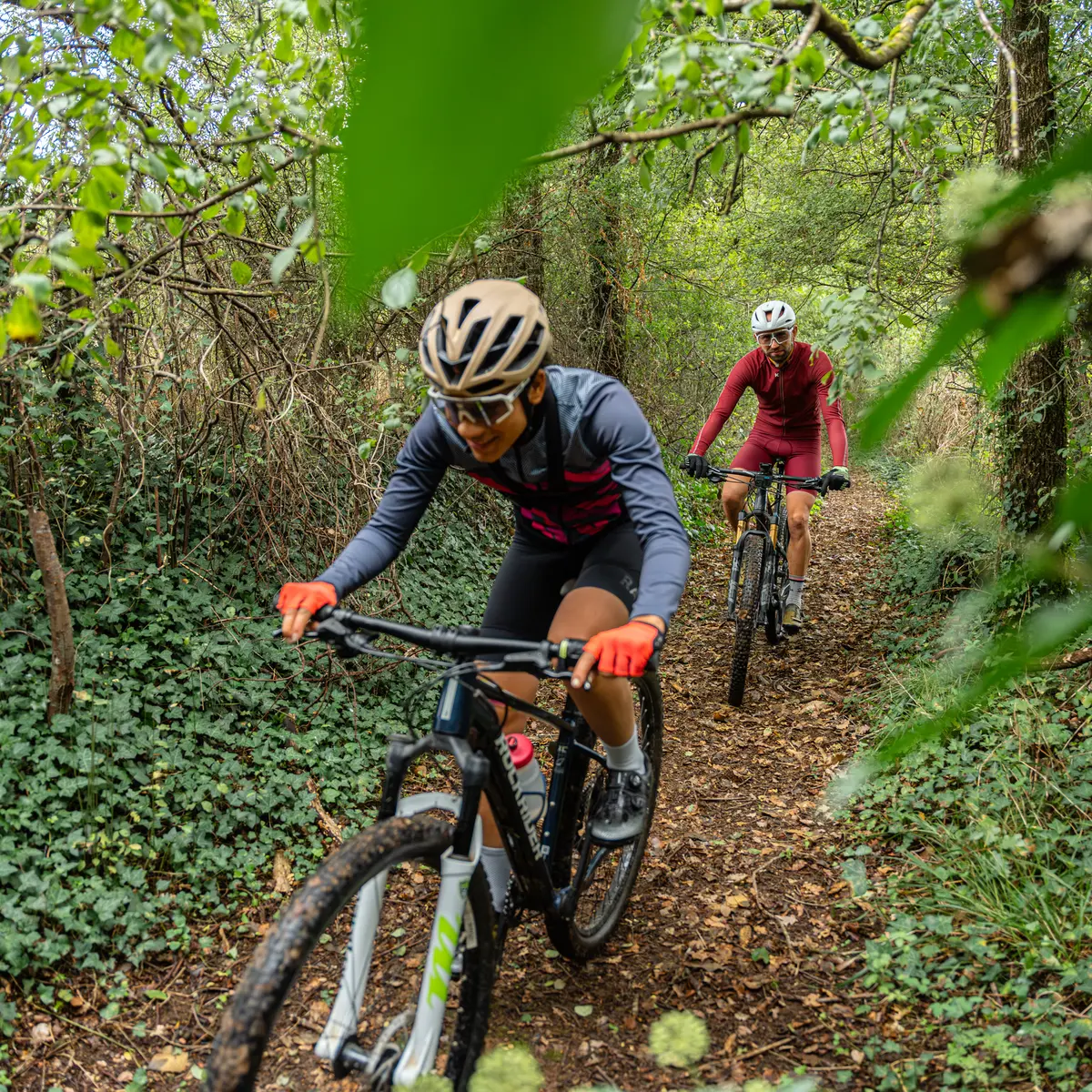 VTT près de Figeac en automne