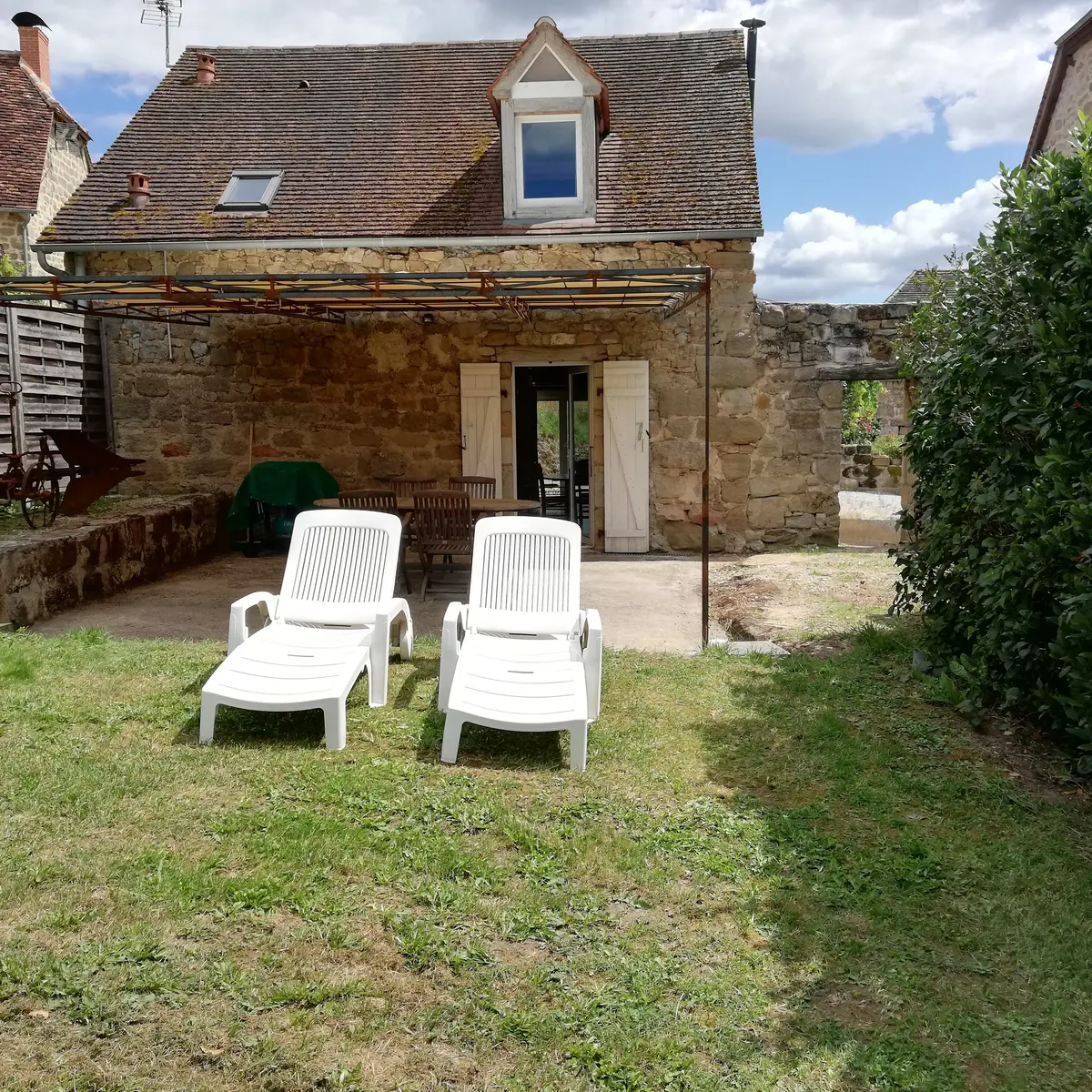 Vue gîte côté terrasse