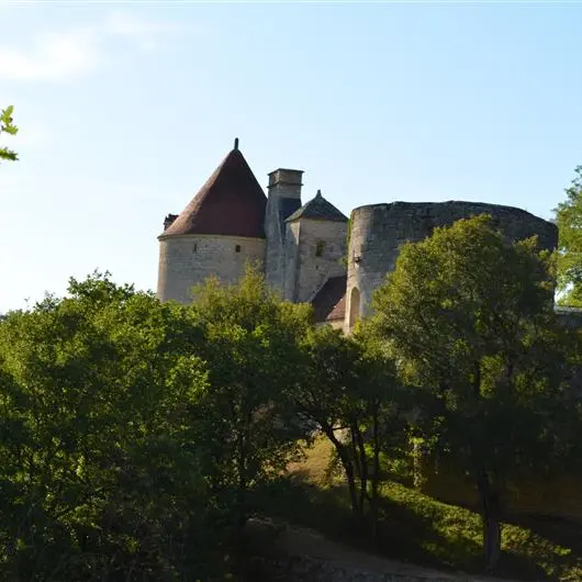 Sentier de Linars Vue sur le chateau