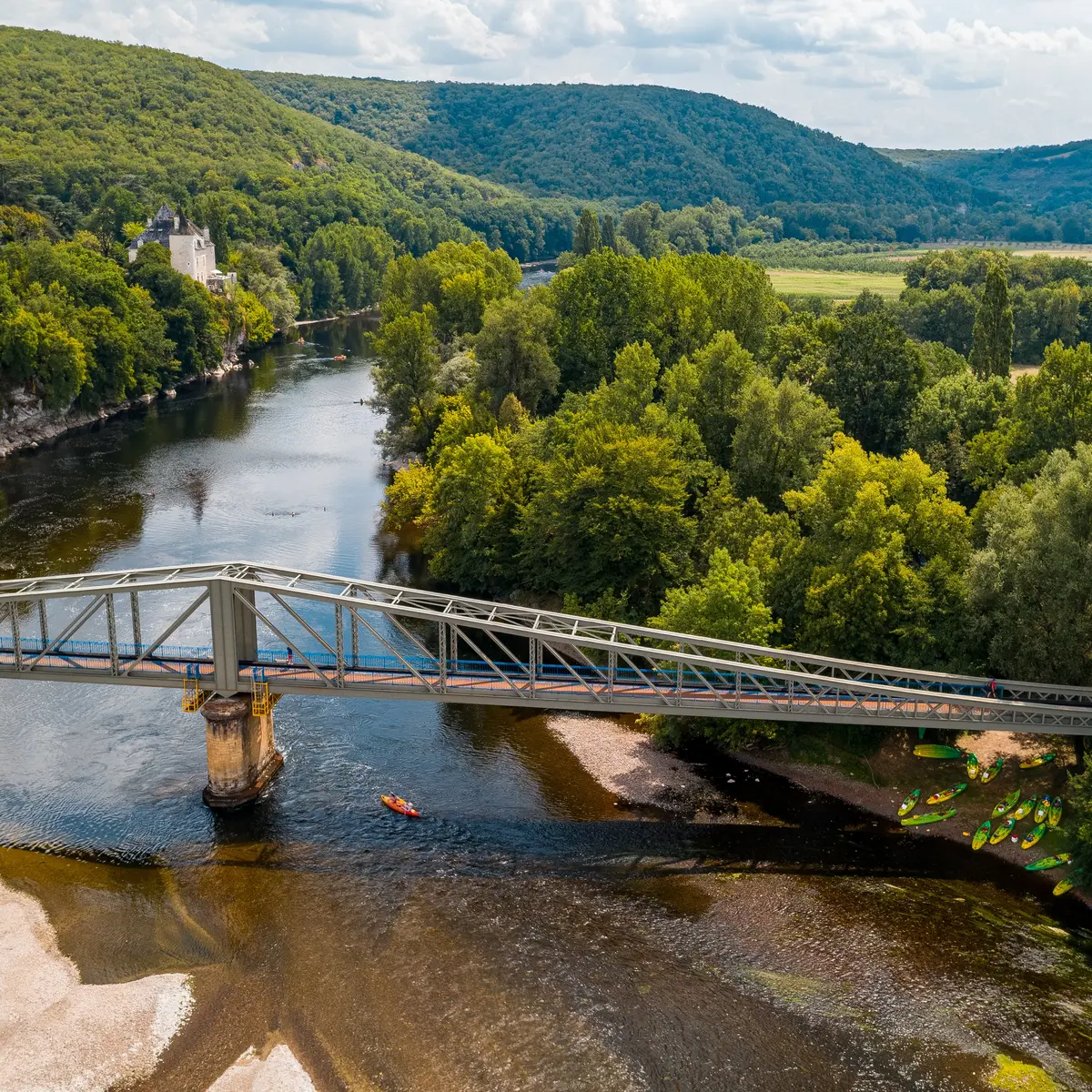 Vallée de la Dordogne au Pont de Pinsac