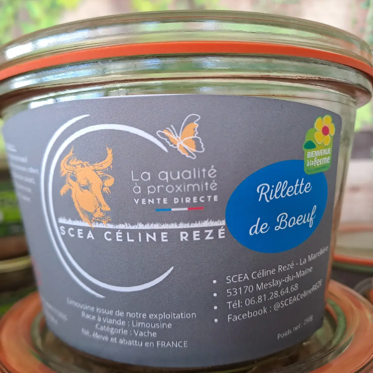 2023 - photo bocal de rillettes de boeuf