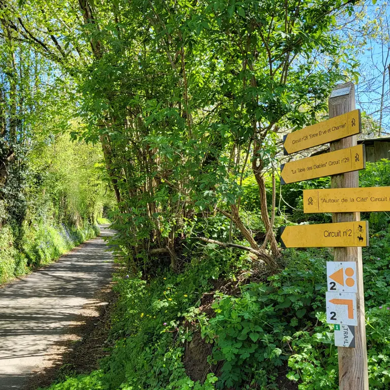 Balisage rando circuit 28 à Sainte-Suzanne