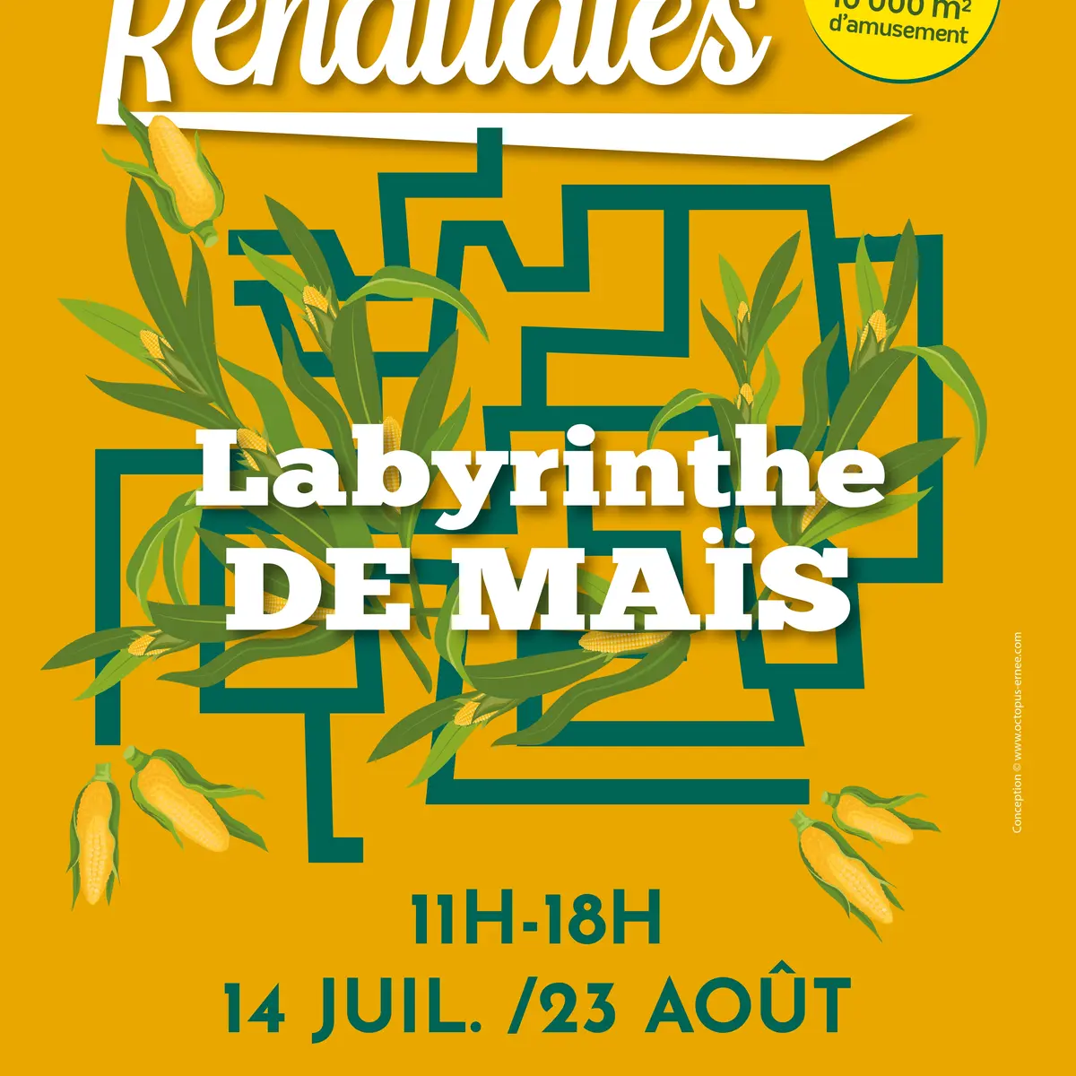 Les Jardins des Renaudies - Labyrinthe de Maïs - 14 Juillet - 23 Août 2026