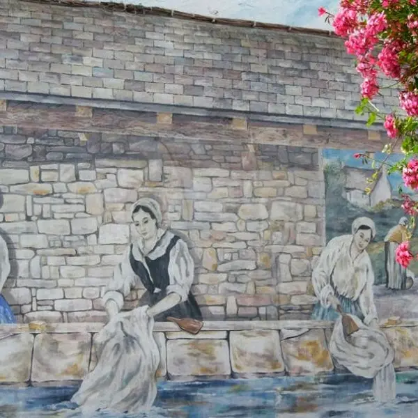 La Fresque des Lavandières à Locminé
