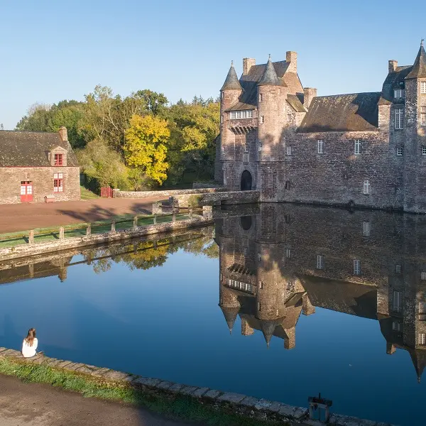 Chateau de Trécesson - façade - Campénéac - Brocéliande - Bretagne