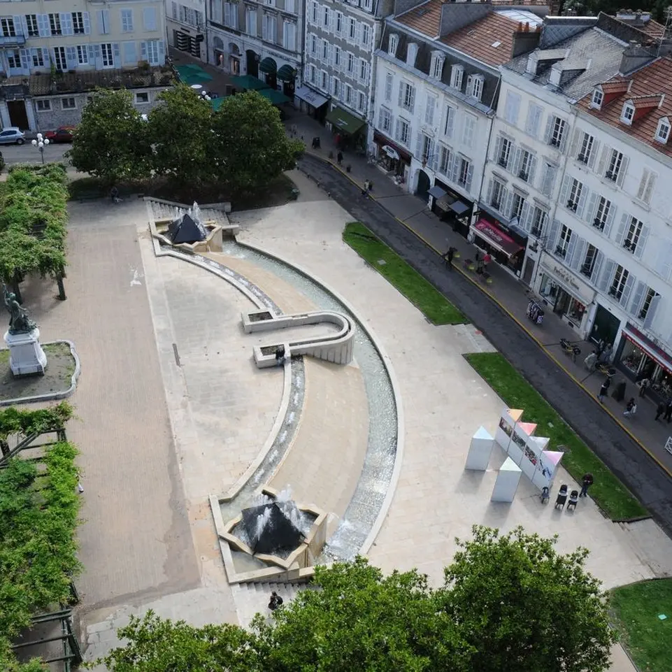 Place de la libération - Pau - vue aérienne