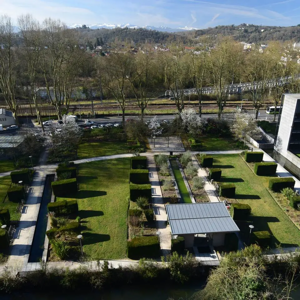 Jardins contemporains CG 64 - Pau - Vue aérienne