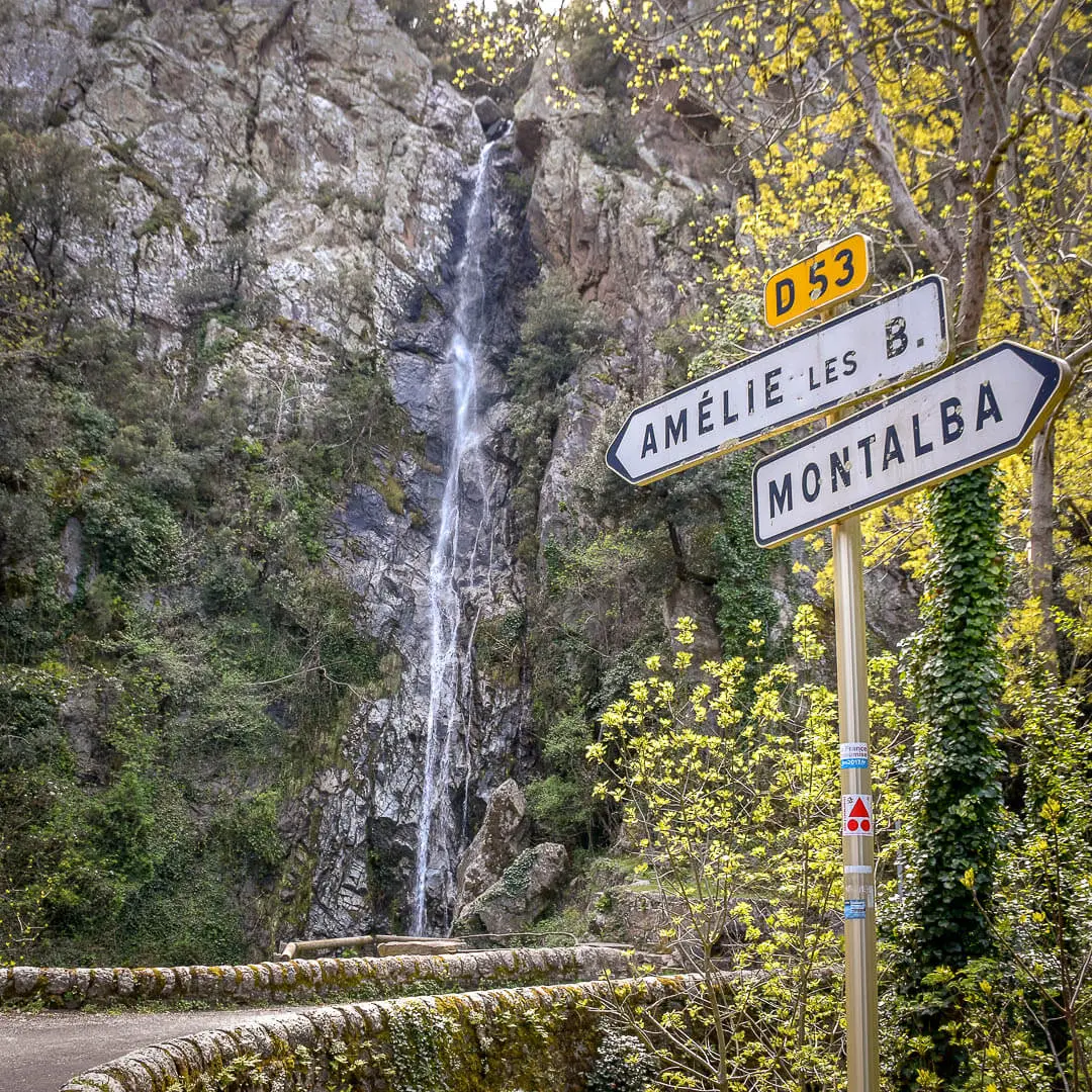 Amélie-les-Bains - Montalba via le pont de Riubanys
