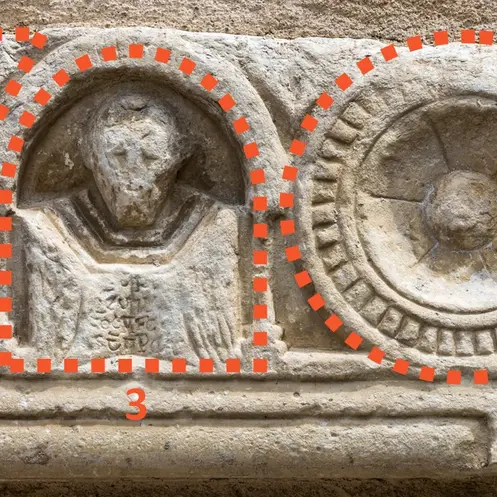 STE MARIE eglise fragment de Linteau