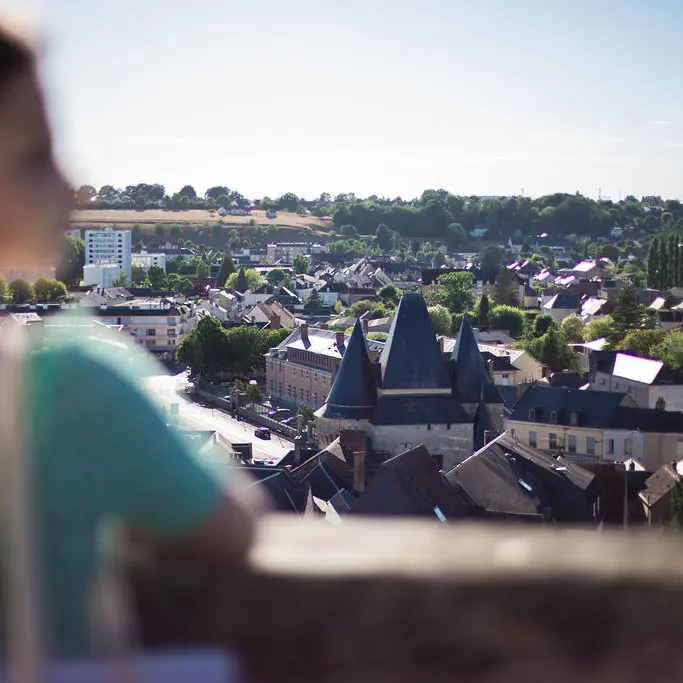 L’église Notre-Dame-des- Marais et la ville vue du haut de la tour-clocher_1
