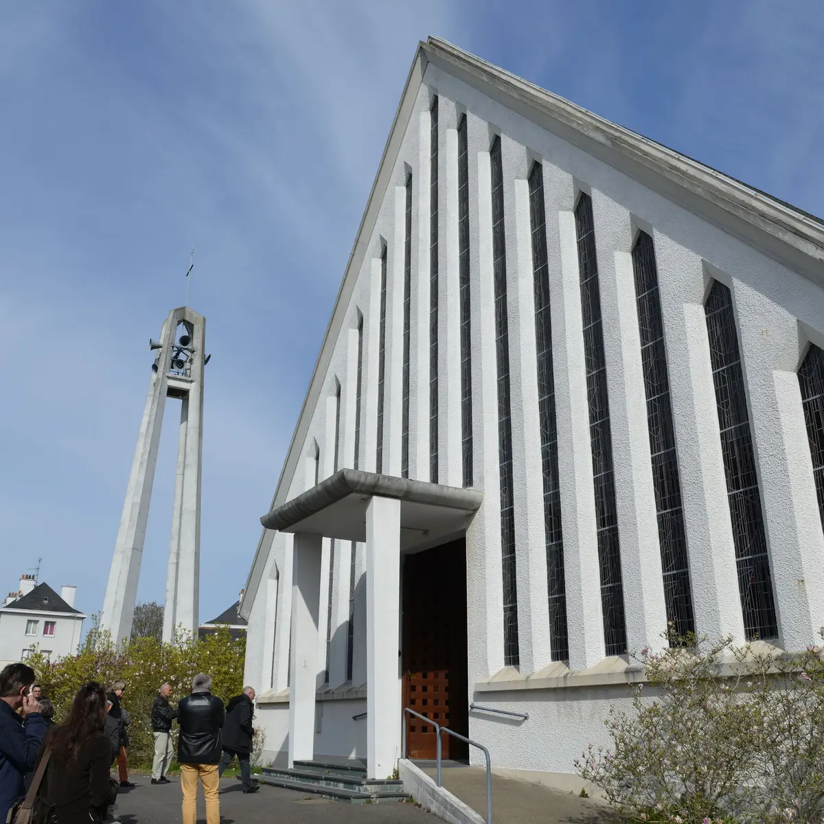 Eglise Saint-Ghoard à Saint-Nazaire reconstruite dans les années 1950