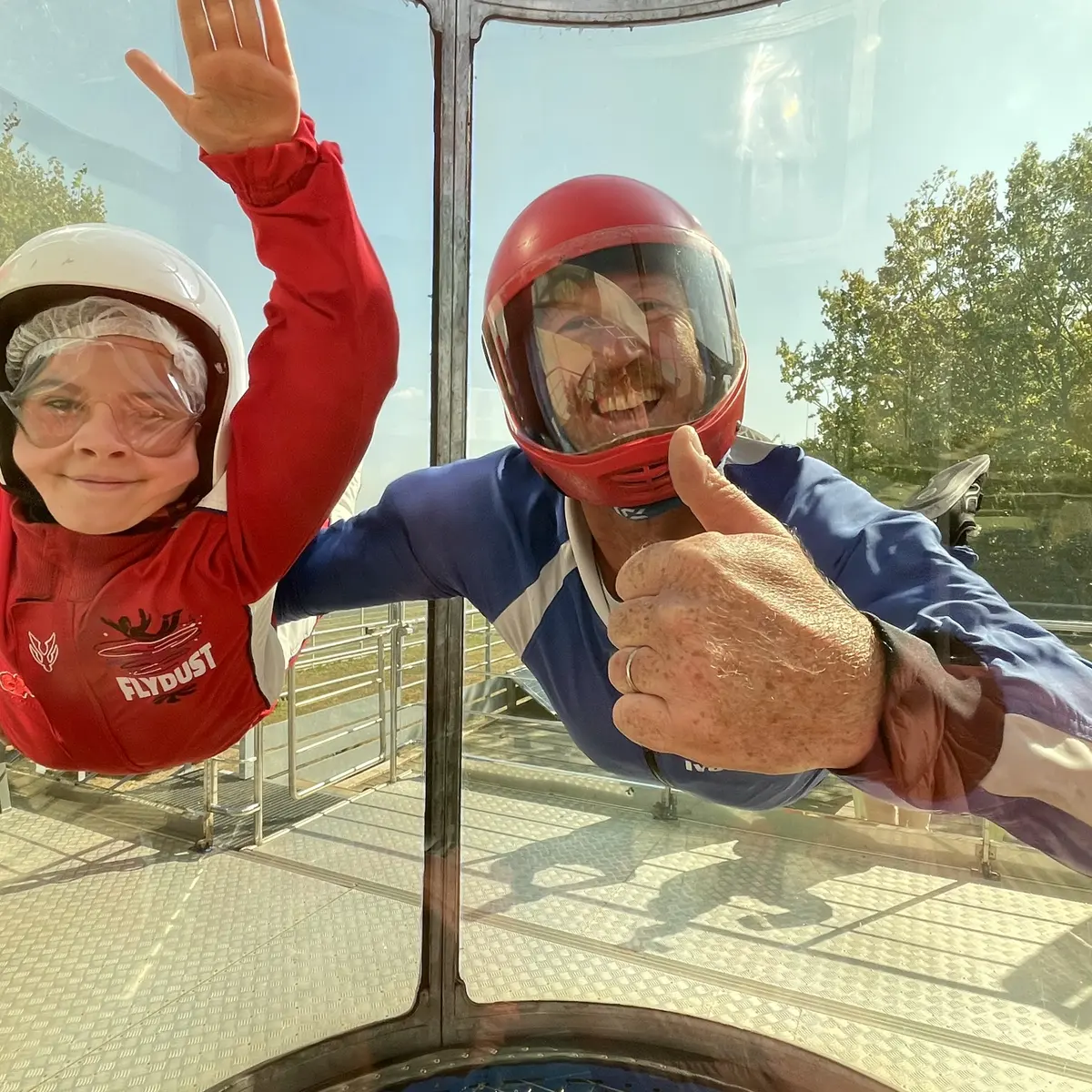 chute libre en soufflerie