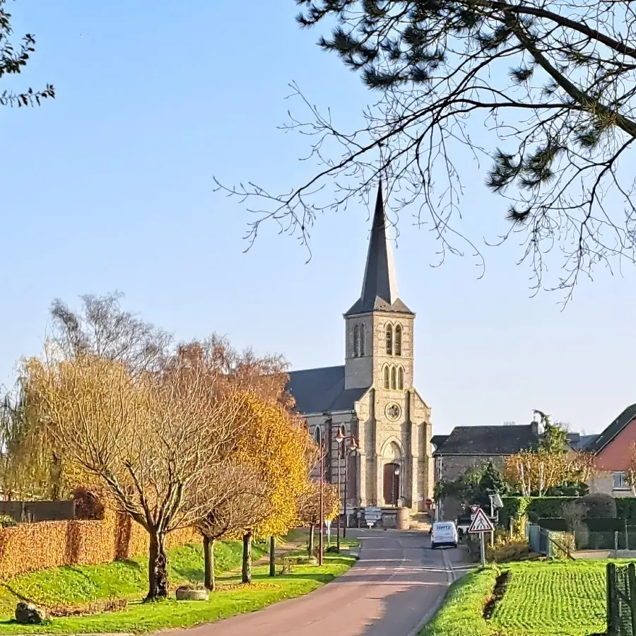 Le village de Gerville en automne
