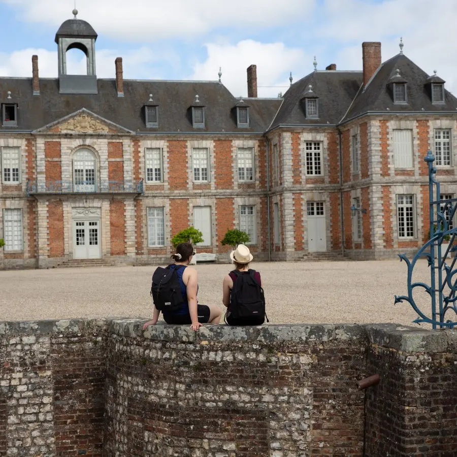 Pause au chateau de Galleville