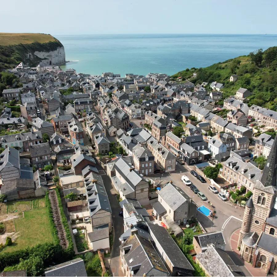 Vue aérienne de Yport