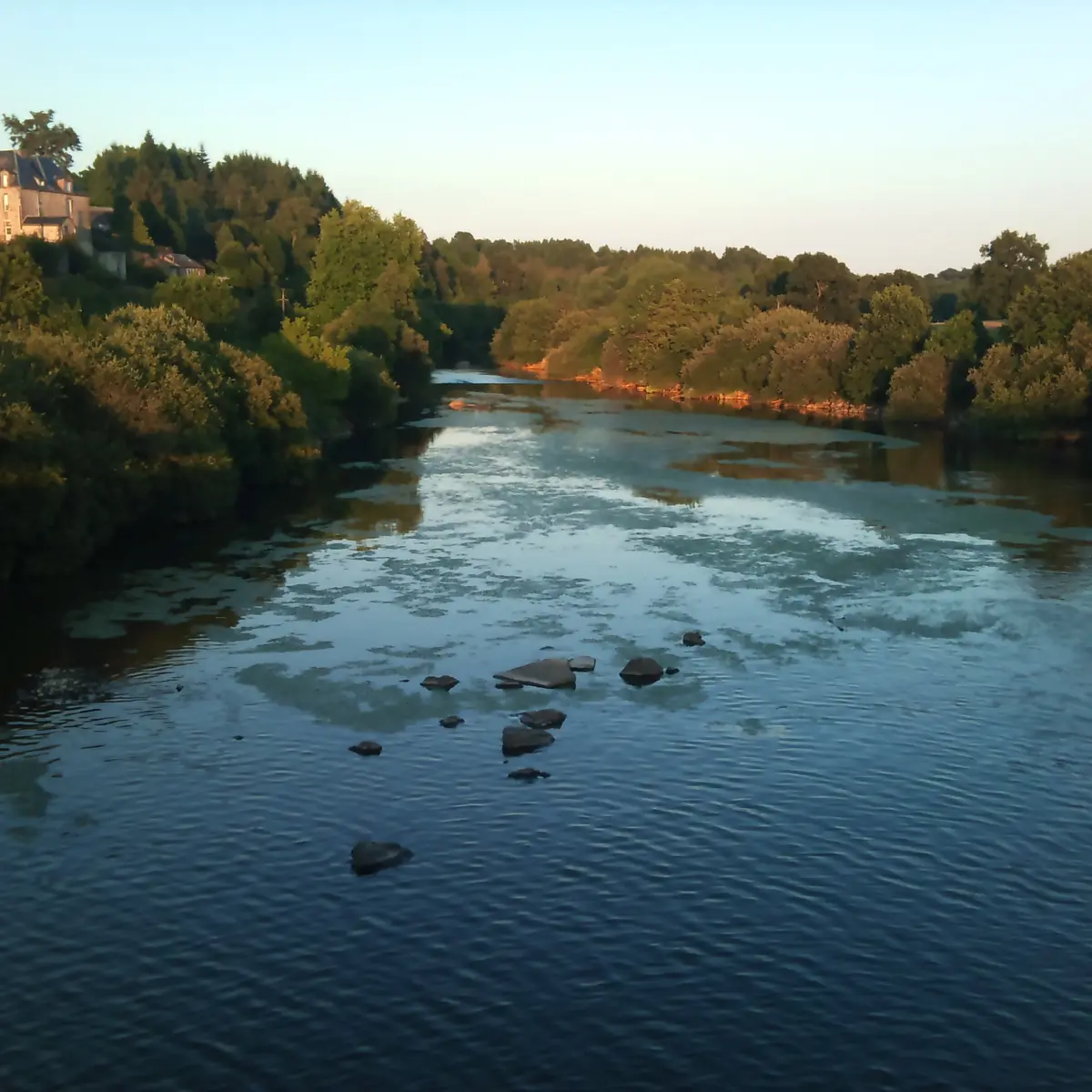 vue du barrage de St Fraimbault