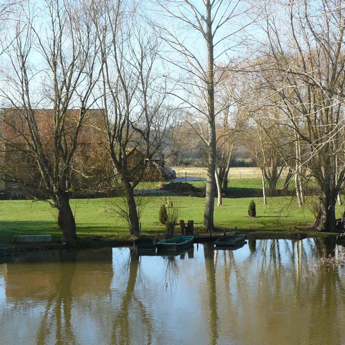 Chambres d'hôtes Le Gué Lian - Moitron-sur-Sarthe - vue sur la rivière Sarthe